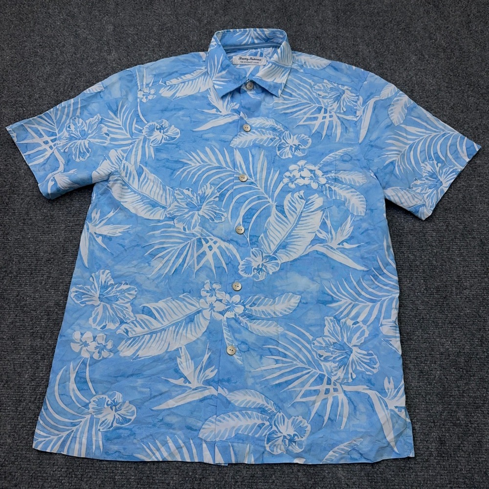 Tommy Bahama Coconut Point Island Zone Performance Shirt Men's S Floral Tropical